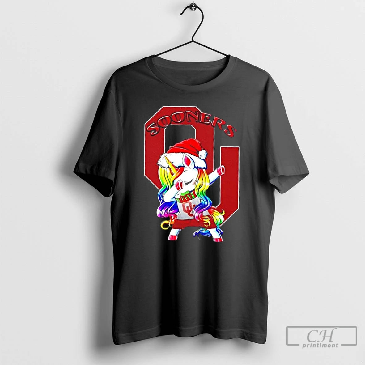 Classic Oklahoma Sooners Football X Unicorn Santa Hat Dabbing Merry Christmas T Shirts Hoodie, Sweatshirt | InkNestWear.com