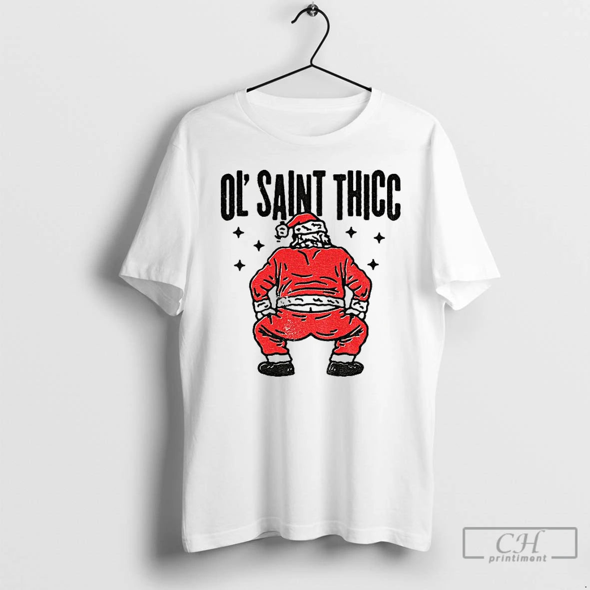 Classic Ol Saint Thicc Slutty Twerkin Santa Claus Funny Christmas T-Shirts, Hoodie, Sweatshirt | InkNestWear.com