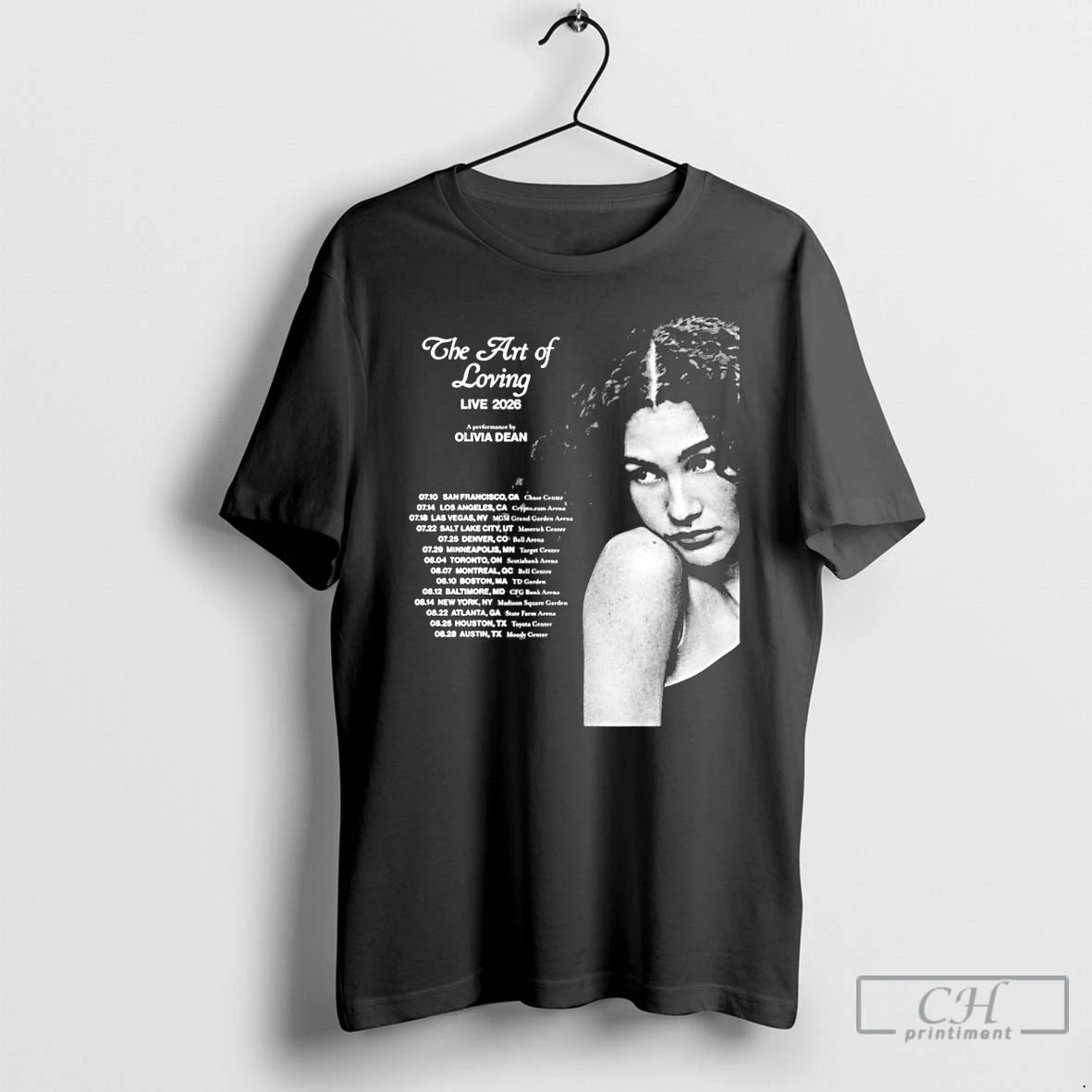 Classic Olivia Dean The Art Of Loving Tour 2026 T-Shirts, Hoodie, Sweatshirt | InkNestWear.com