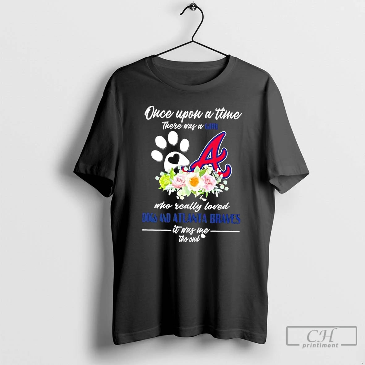 Classic Once Upon A Time There Was A Girl Who Really Loved Dogs And Atlanta T-Shirts, Hoodie, Sweatshirt | InkNestWear.com