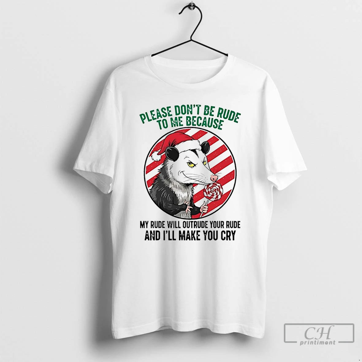 Classic Opossum Please Dont Be Rude To Me Christmas T-Shirts, Hoodie, Sweatshirt | InkNestWear.com