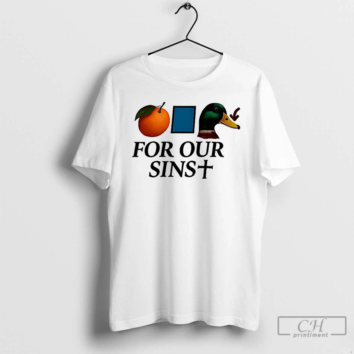 Classic Orange Blue Bill Duck Our Sins T-Shirts, Hoodie, Sweatshirt