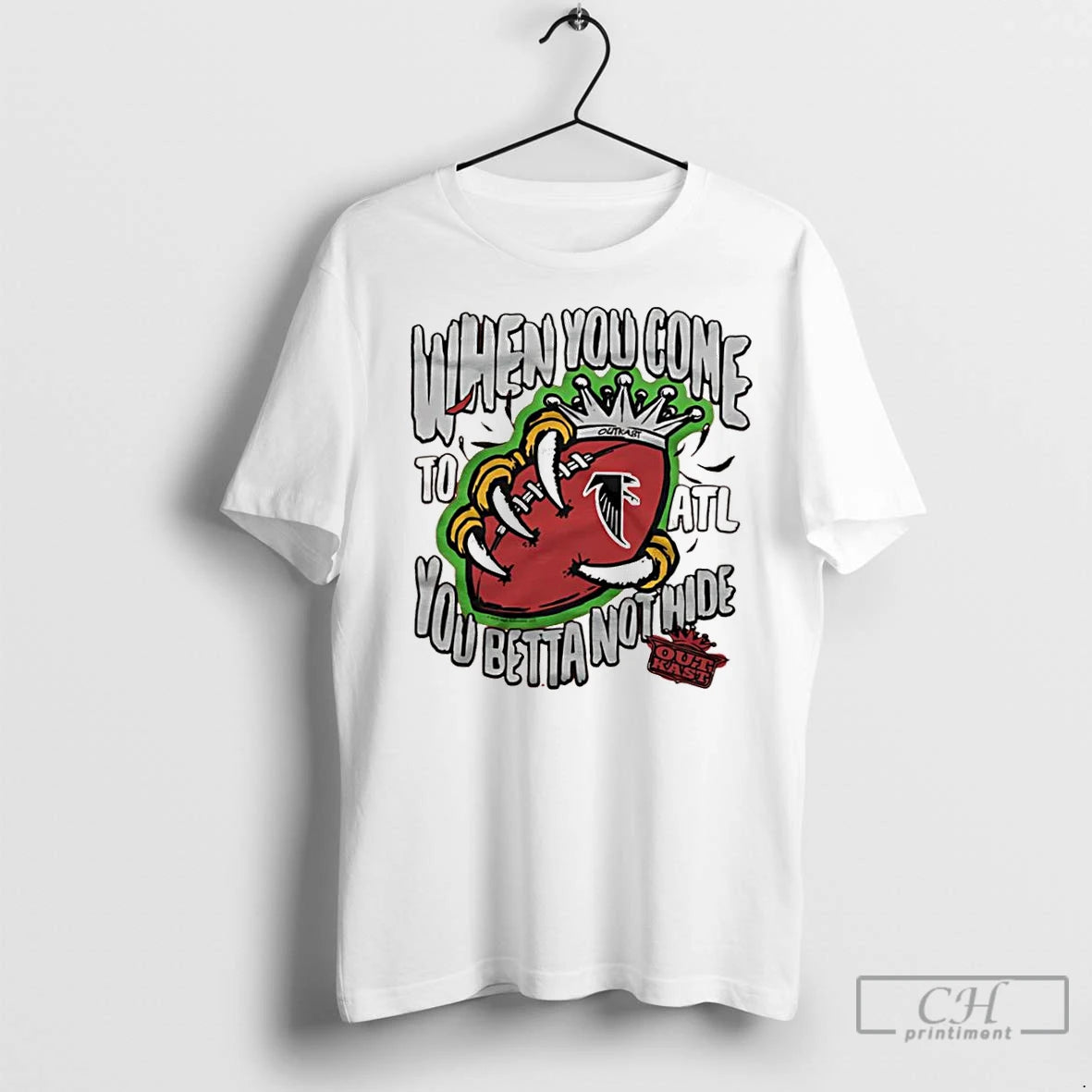 Classic Outkast X Atlanta Falcons When You Come To Atl You Betta Not Hide Graphic T-Shirts, Hoodie, Sweatshirt