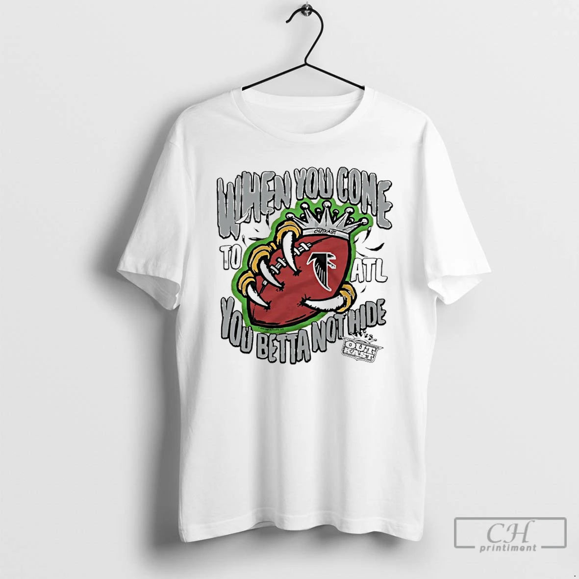 Classic Outkast X Atlanta Falcons When You Come You Betta Not Hide T Shirts Hoodie, Sweatshirt | InkNestWear.com