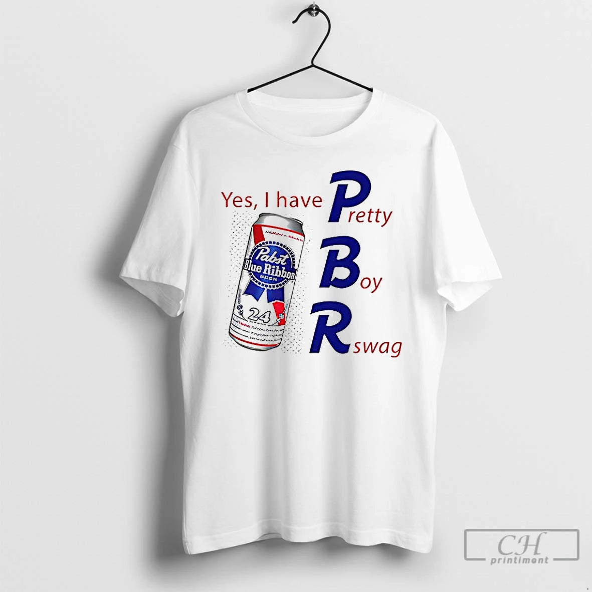 Classic Pabst Blue Ribbon Yes I Have Pretty Boy Swag Beer T-Shirts, Hoodie, Sweatshirt
