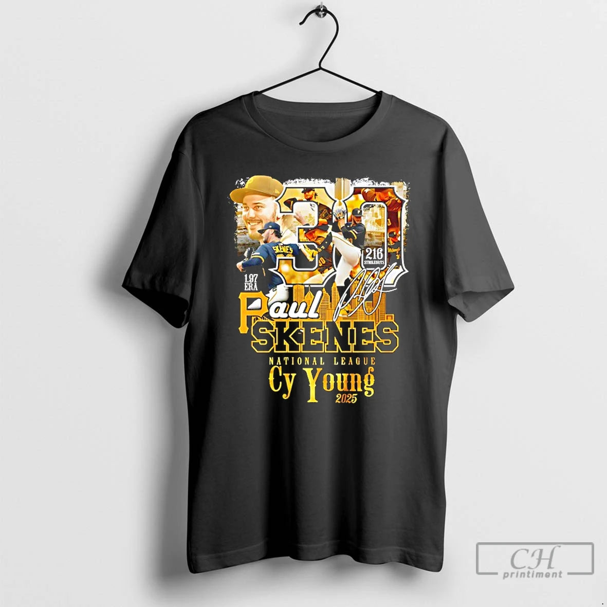 Classic Paul Skenes Cy Young 2025 National League Signature T-Shirts, Hoodie, Sweatshirt | InkNestWear.com