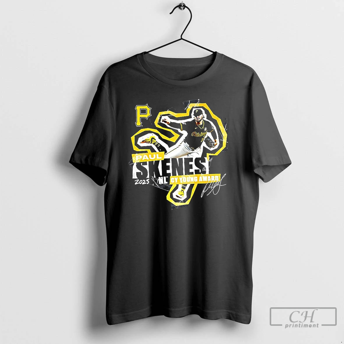 Classic Paul Skenes Pittsburgh Pirates 2025 National League Cy Young Award Winner Signature T Shirts Hoodie, Sweatshirt