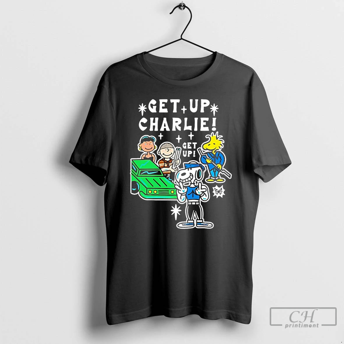 Classic Peanuts Gang Get Up Charlie T Shirts Hoodie, Sweatshirt | InkNestWear.com