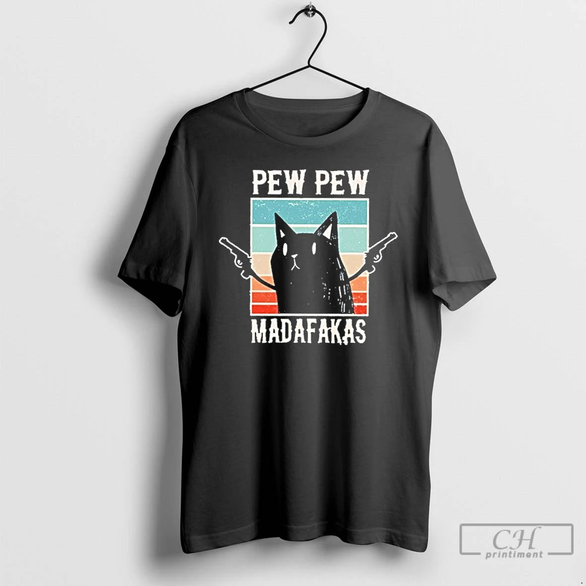 Classic Pew Pew Cat Vintage Madafakas T Shirts Hoodie, Sweatshirt | InkNestWear.com