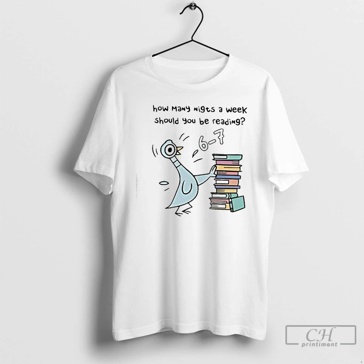Classic Pigeon 67 Reading Book Lover Librarian T-Shirts, Hoodie, Sweatshirt | InkNestWear.com