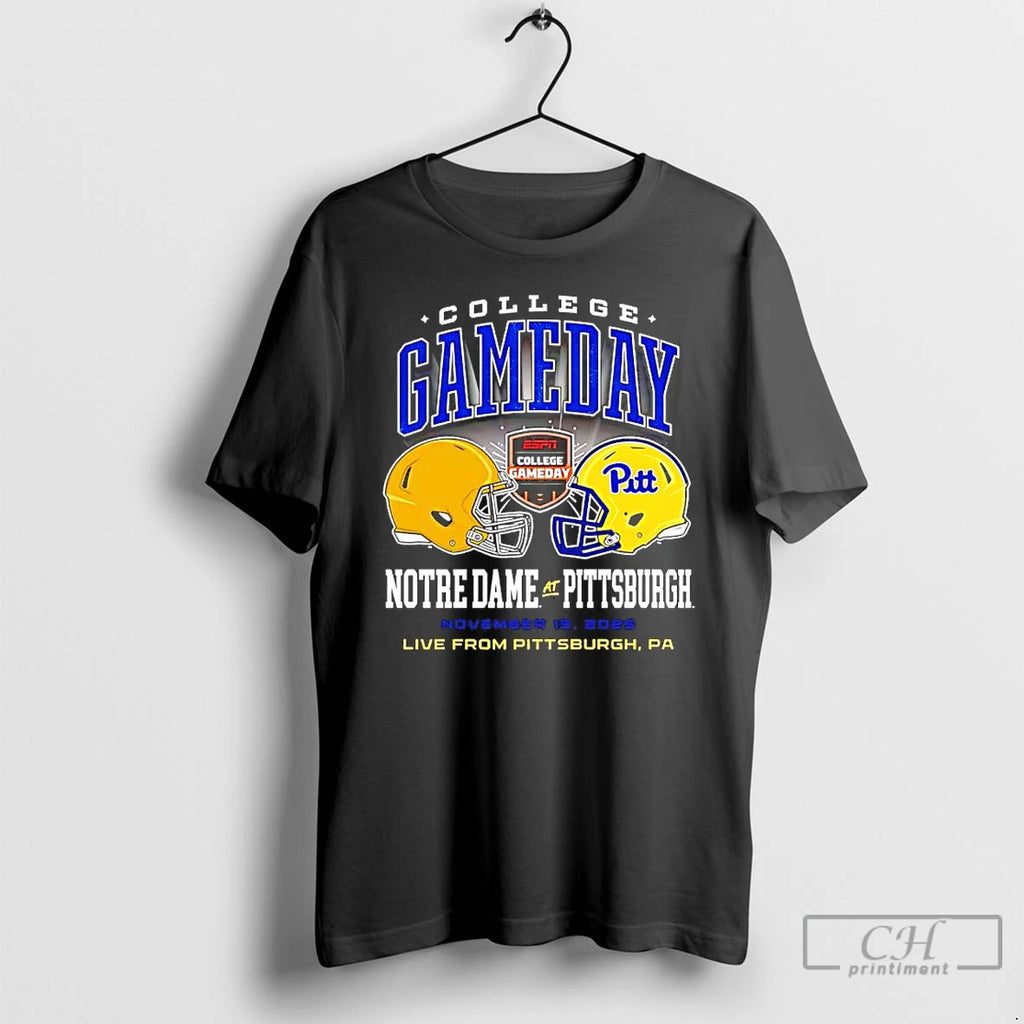 Classic Pitt Panthers Vs Notre Dame College Gameday 2025 Helmets T-Shirts, Hoodie, Sweatshirt | InkNestWear.com