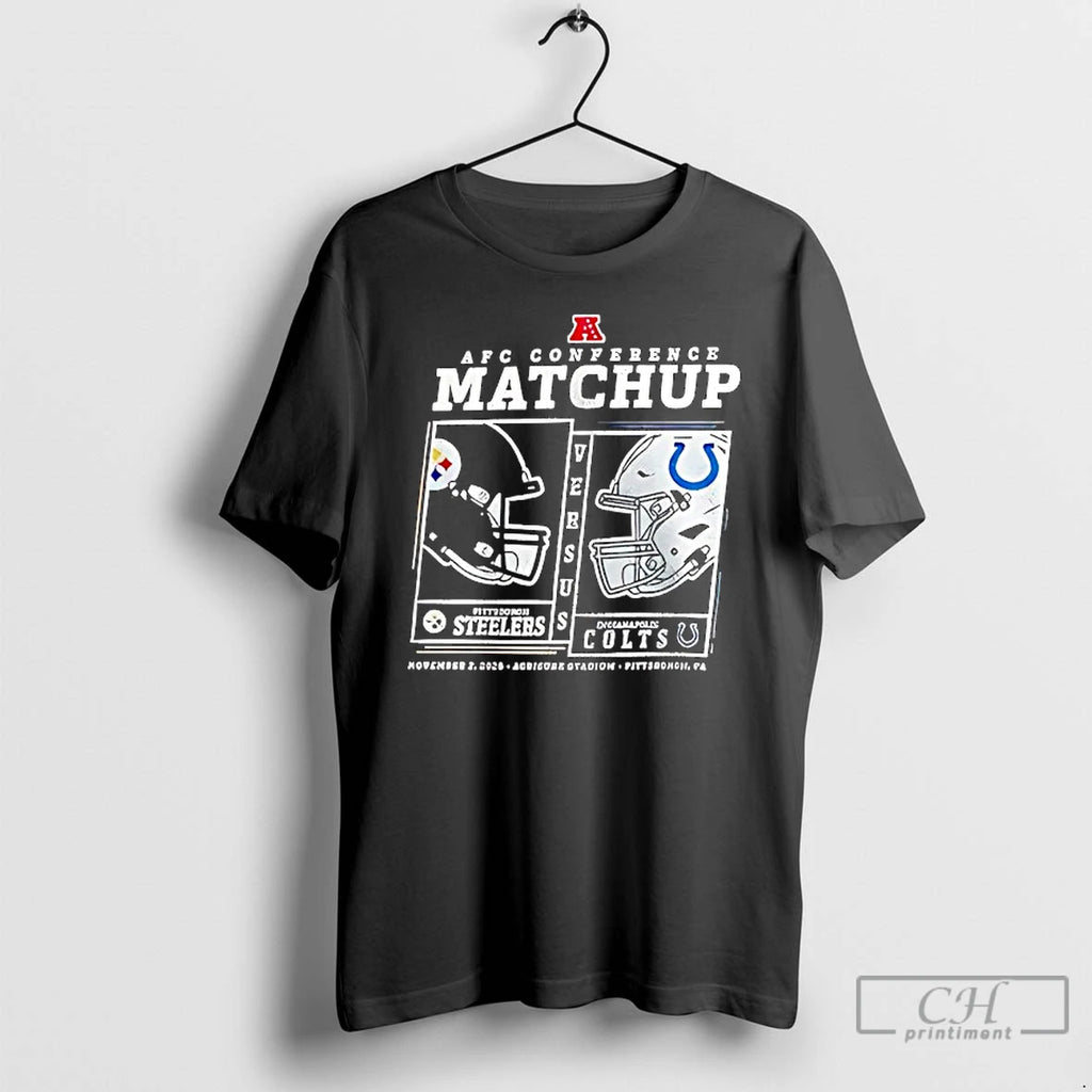 Classic Pittsburgh Slers Vs Indianapolis Colts Afc Conference Matchup T Shirts Hoodie, Sweatshirt | InkNestWear.com