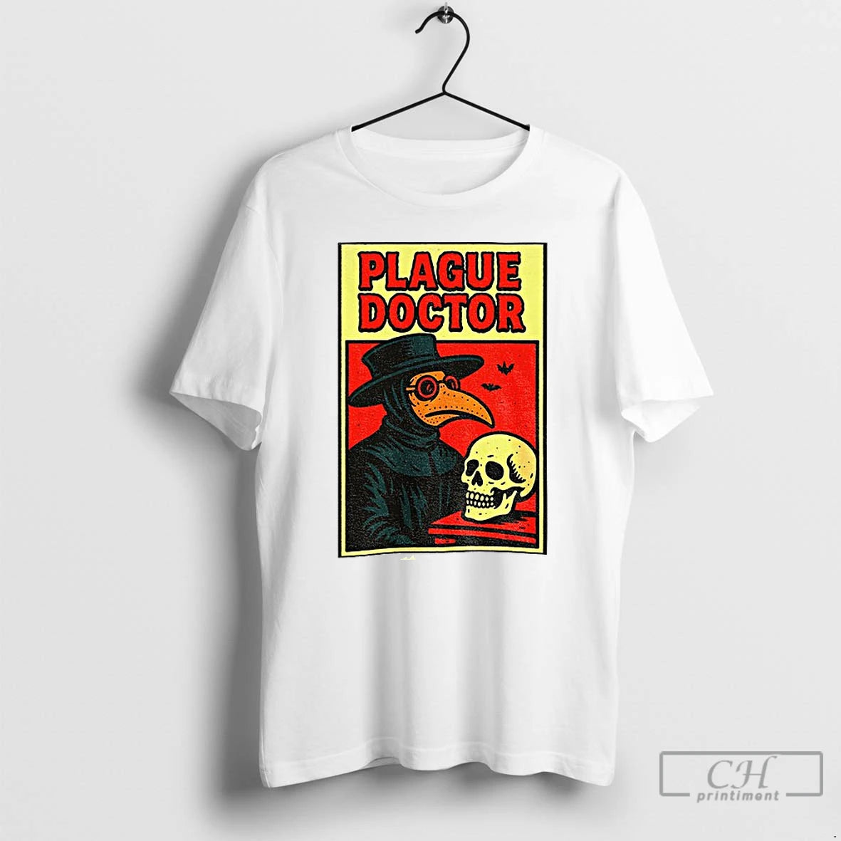 Classic Plague Doctor Spooky Mask Comic Style Gothic Horror Halloween T Shirts Hoodie, Sweatshirt | InkNestWear.com