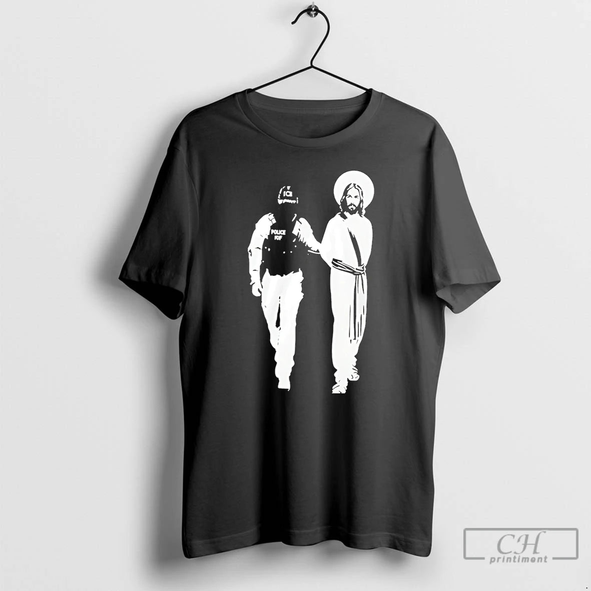 Classic Police Arrested Jesus Ice Detaining Jesus Christmas T Shirts Hoodie, Sweatshirt | InkNestWear.com