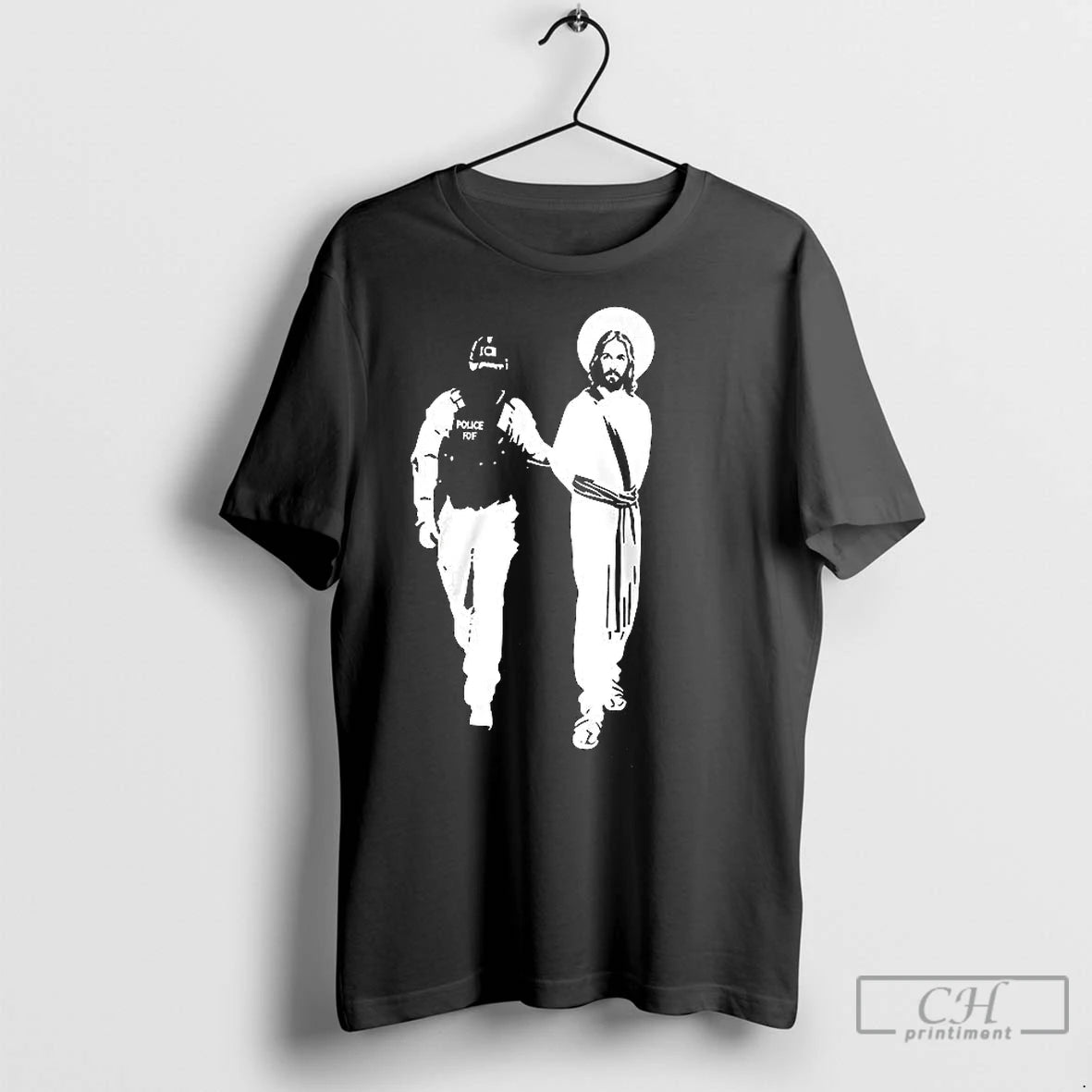 Classic Police Arrested Jesus Ice Detaining Jesus T-Shirts, Hoodie, Sweatshirt | InkNestWear.com