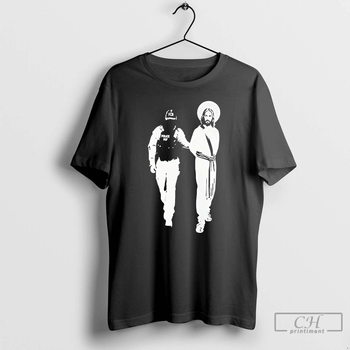 Classic Police Arrested Jesus Ice Detaining Jesus T Shirts Hoodie, Sweatshirt | InkNestWear.com