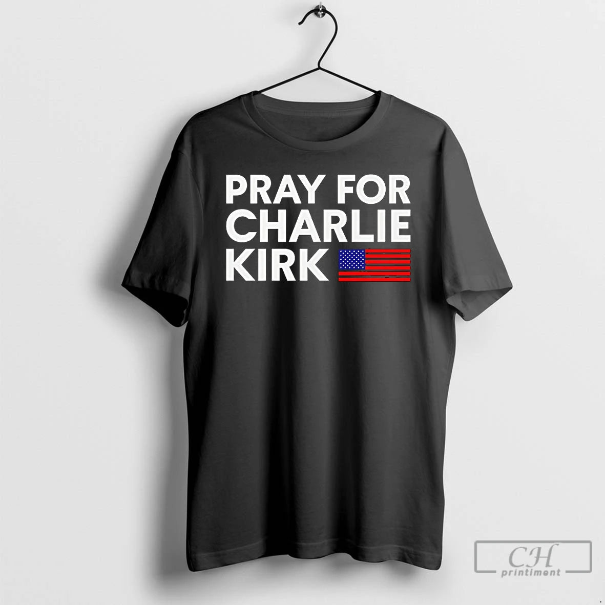 Classic Pray For Charlie Kirk Usa Flag T Shirts Hoodie, Sweatshirt | InkNestWear.com