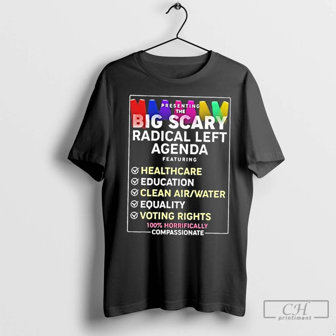 Classic Presenting The Big Scary Radical Left Agenda T-Shirts, Hoodie, Sweatshirt | InkNestWear.com