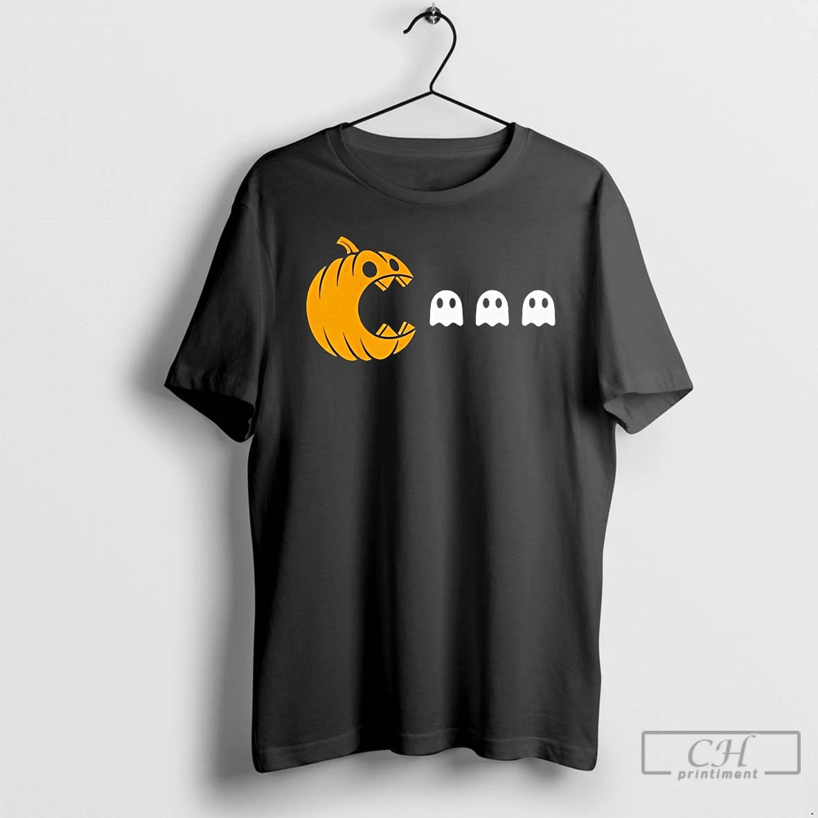 Classic Pumpkin Eating Ghost Halloween T Shirts Hoodie, Sweatshirt | InkNestWear.com