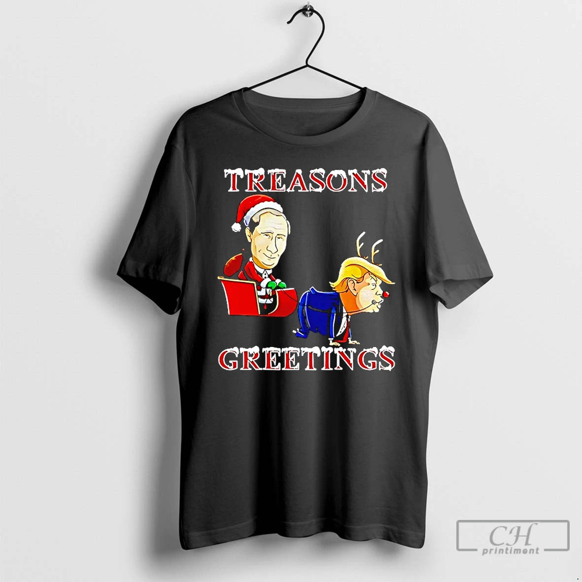 Classic Putin Vs Donald Trump Treasons Greetings Merry Christmas Meme T-Shirts, Hoodie, Sweatshirt | InkNestWear.com