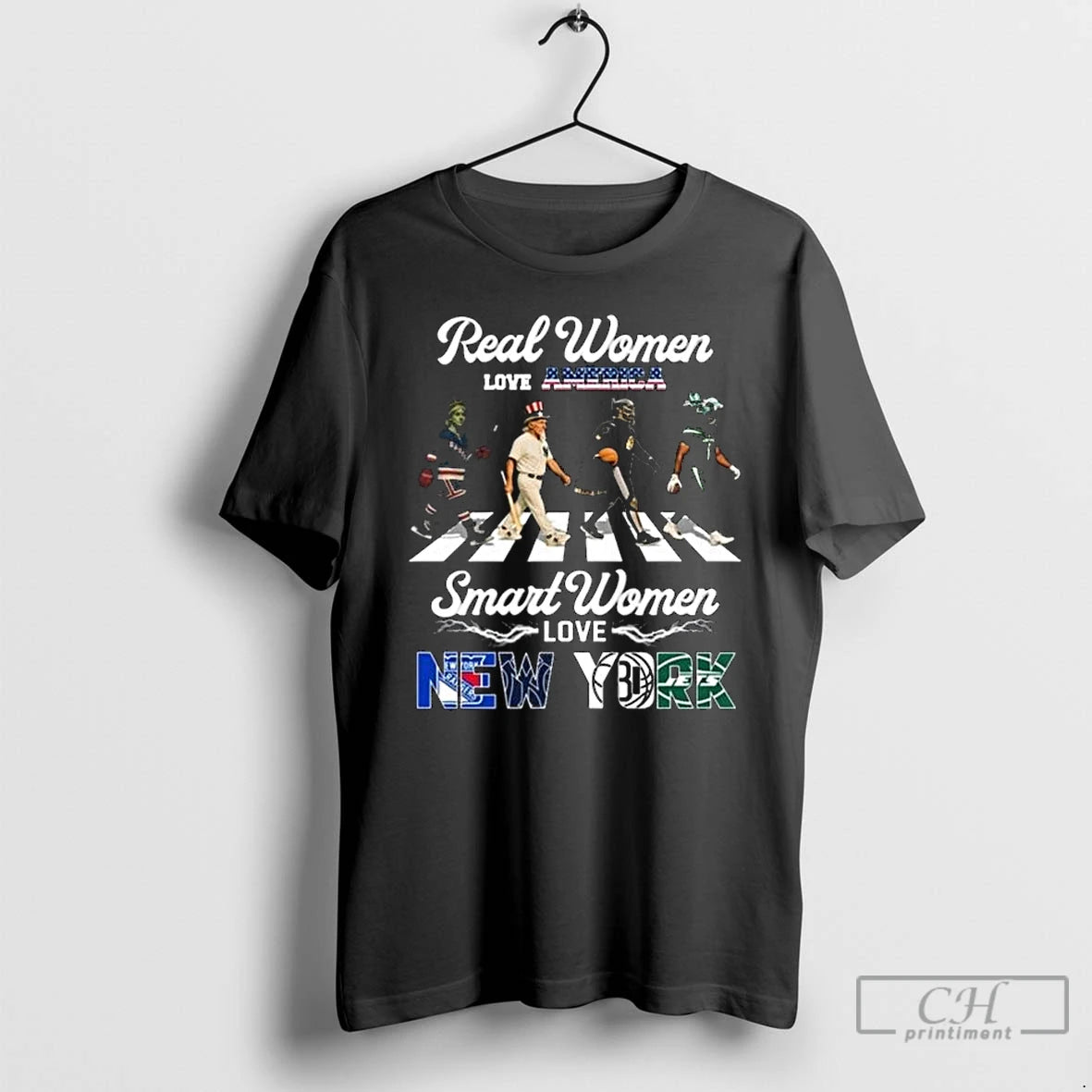 Classic Real Women Love America Smart Women Love New York City Sports Rangers Yankees Nets T-Shirts, Hoodie, Sweatshirt