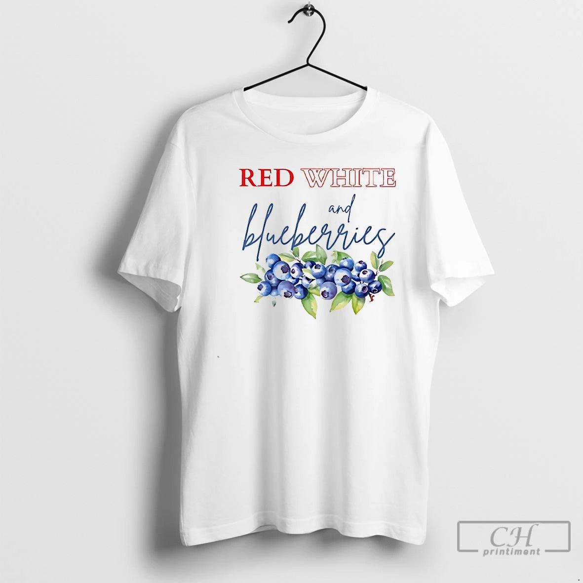 Classic Red White And Blueberries Charlie Kirk White T Shirts Hoodie, Sweatshirt | InkNestWear.com