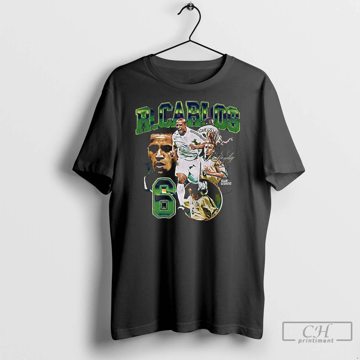 Classic Roberto Carlos Number 6 Graphic Vintage T-Shirts, Hoodie, Sweatshirt | InkNestWear.com