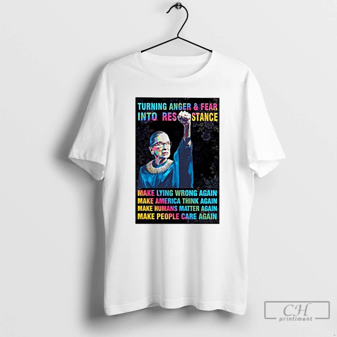 Classic Ruth Bader Ginsburg Turning Anger Fear Resistance Ornaments T-Shirts, Hoodie, Sweatshirt