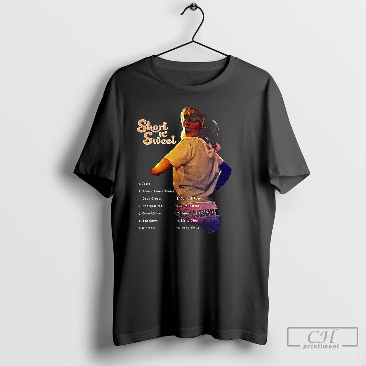 Classic Sabrina Short N Sweet Song List Music Lover T Shirts Hoodie, Sweatshirt | InkNestWear.com