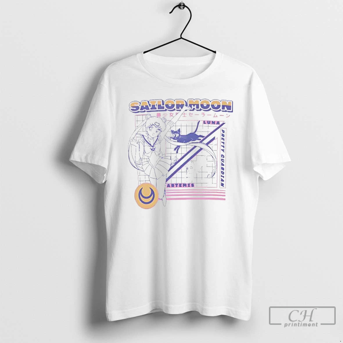Classic Sailor Moon Sailor Moon Luna And Artemis Cats T Shirts Hoodie, Sweatshirt | InkNestWear.com