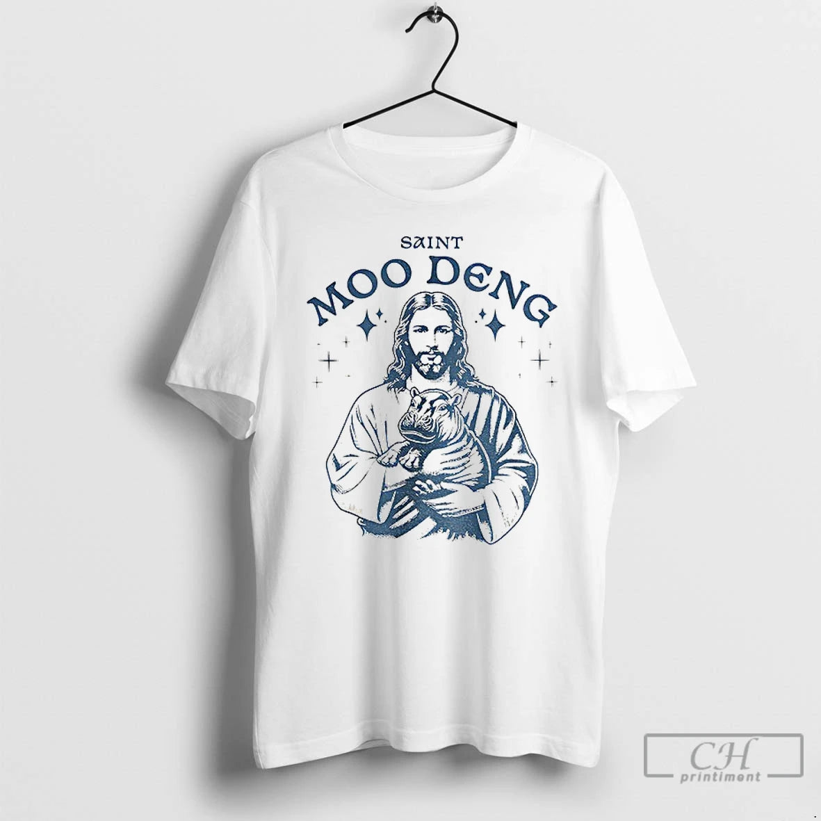 Classic Saint Moo Deng Christmas T-Shirts, Hoodie, Sweatshirt | InkNestWear.com