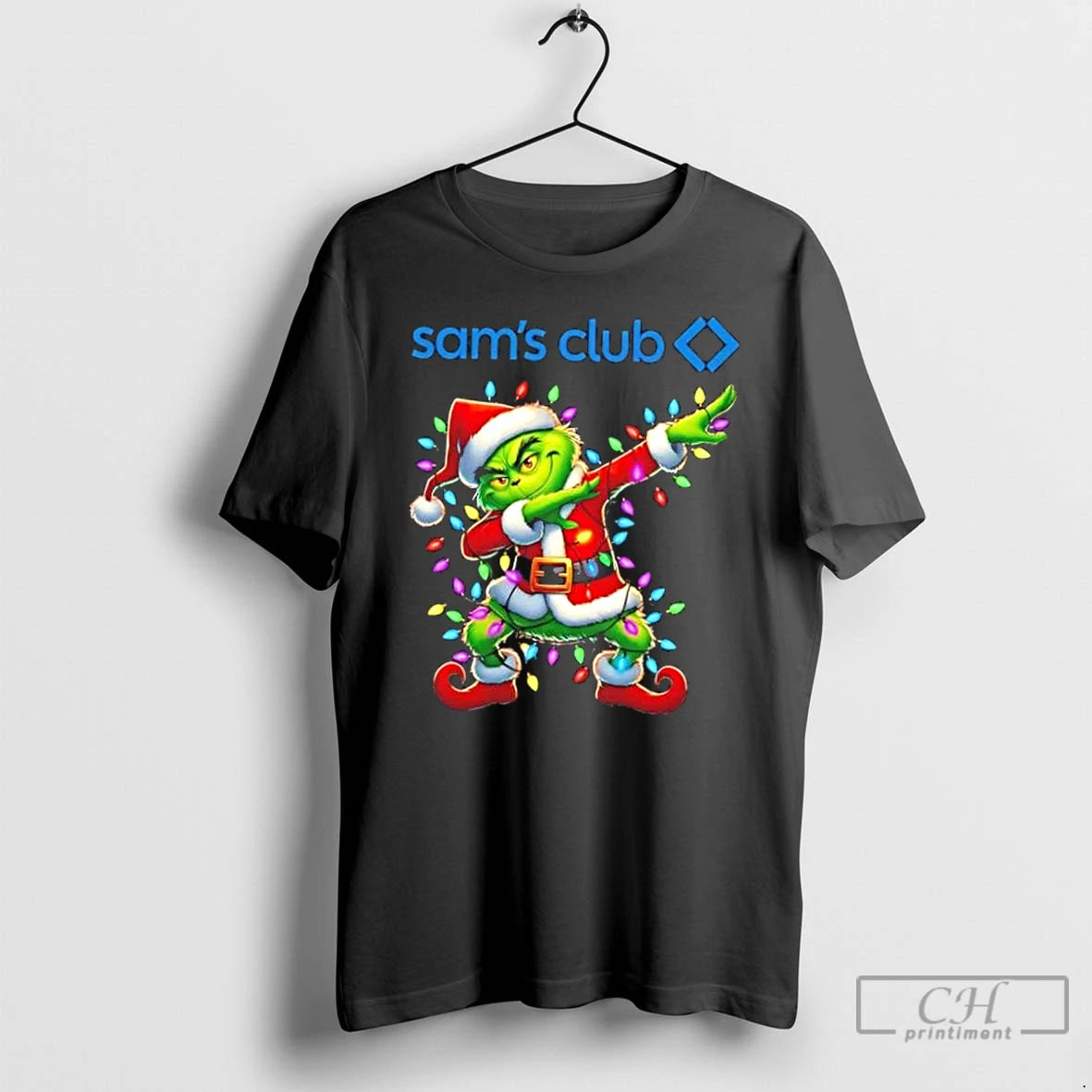 Classic Sams Club Grinch Dabbing Merry Christmas T Shirts Hoodie, Sweatshirt | InkNestWear.com