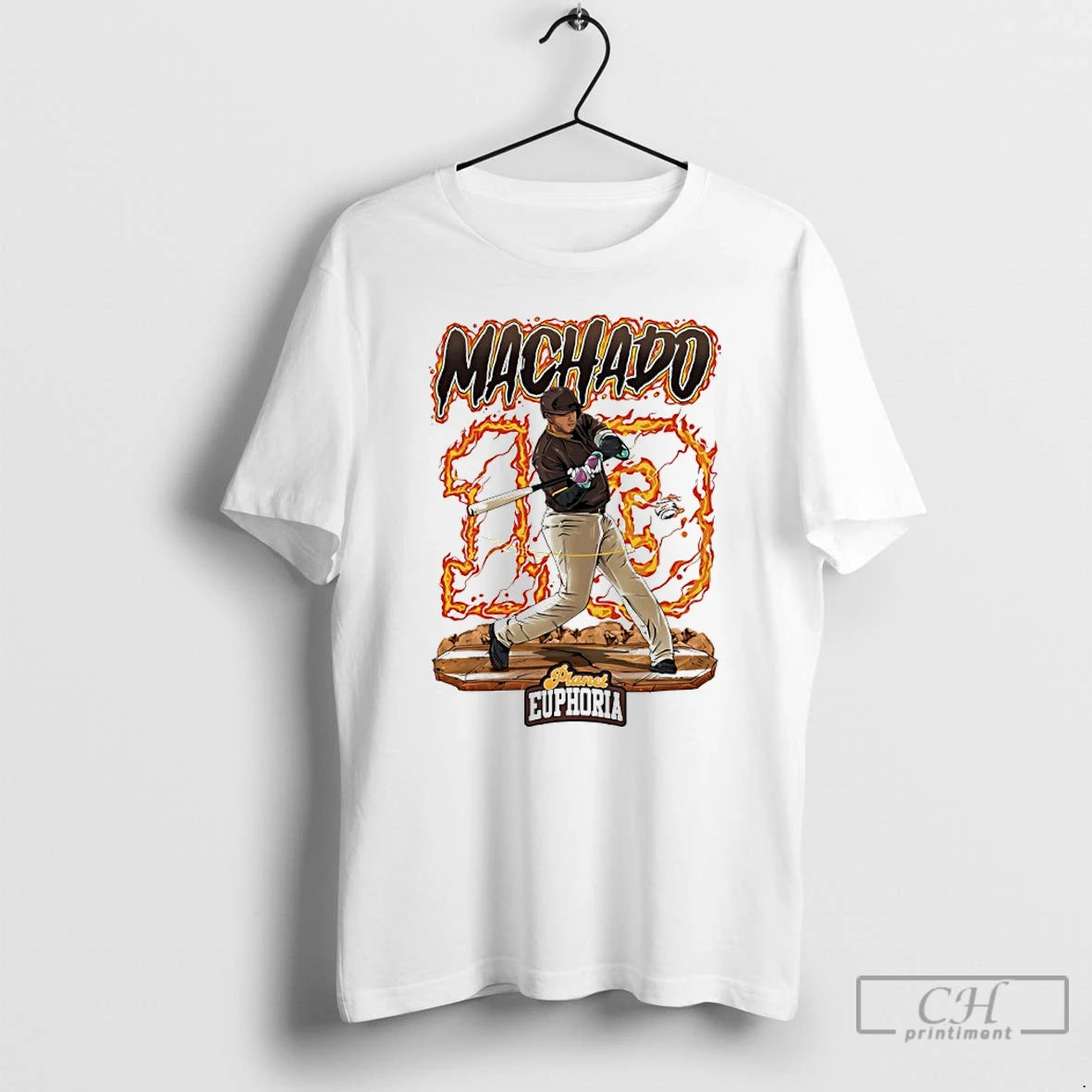 Classic San Diego Padres Manny Machado 19 Player Fire Swing