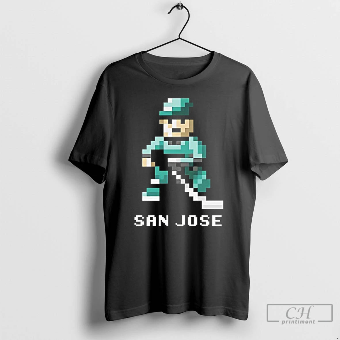 Classic San Jose Sharks Hockey 8 Bit Retro Baller T Shirts Hoodie, Sweatshirt | InkNestWear.com