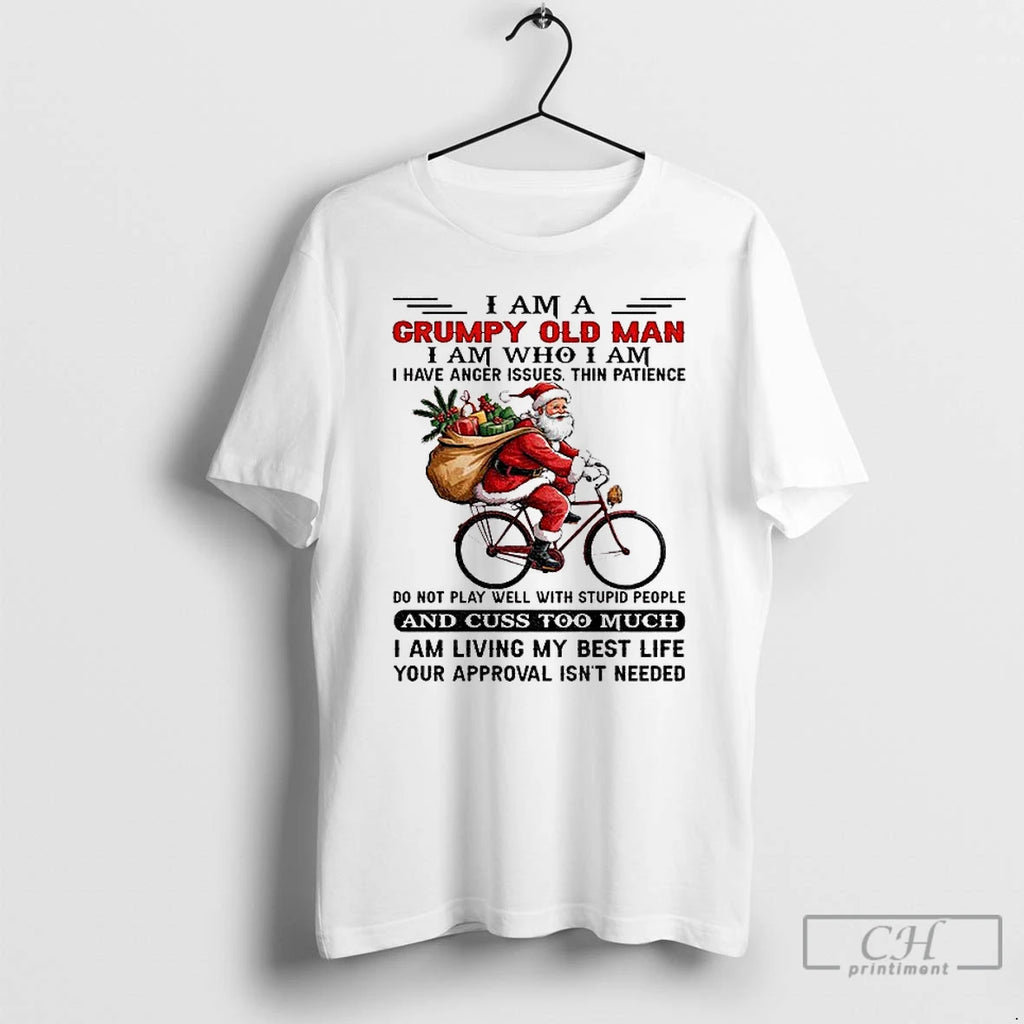 Classic Santa Claus I Am A Grumpy Old Man I Am Who I Am T-Shirts, Hoodie, Sweatshirt | InkNestWear.com