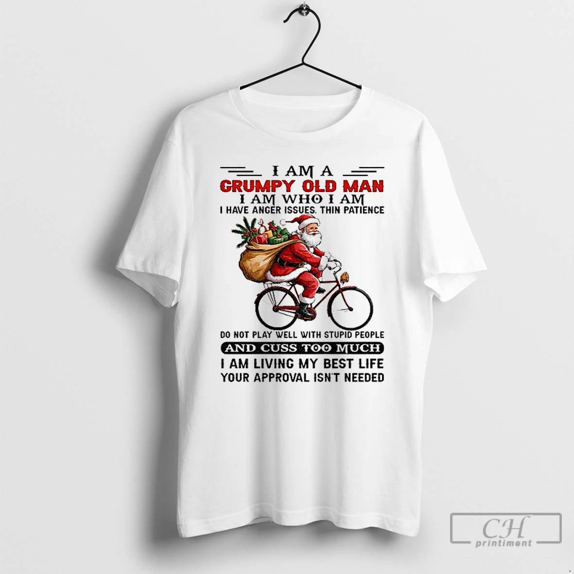 Classic Santa Claus I Am A Grumpy Old Man I Am Who I Am T-Shirts, Hoodie, Sweatshirt | InkNestWear.com