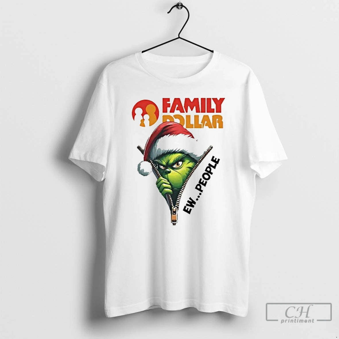 Classic Santa Grinch Family Dollar Logo Ew People T Shirts Hoodie, Sweatshirt | InkNestWear.com