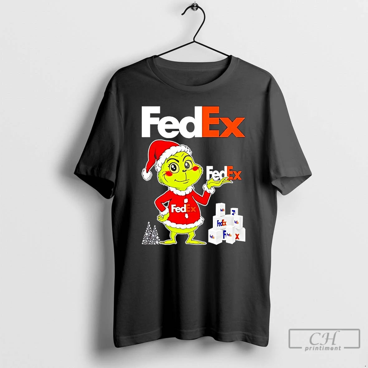 Classic Santa Grinch Fedex Christmas T Shirts Hoodie, Sweatshirt | InkNestWear.com