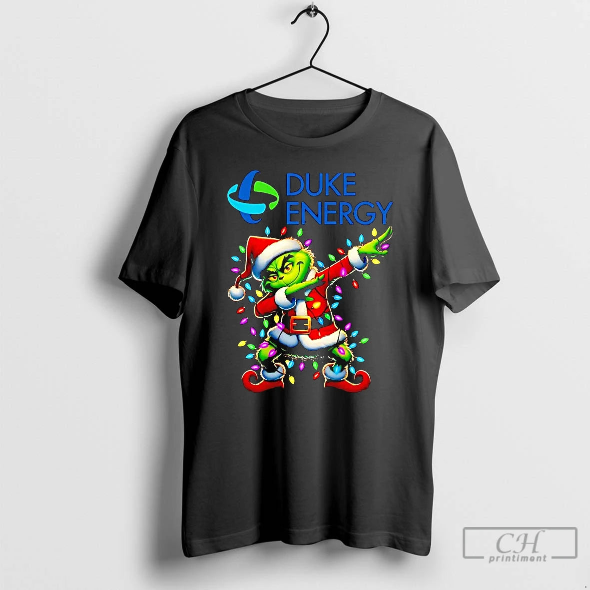 Classic Santa Grinch Dabbing Duke Energy Christmas Light T Shirts Hoodie, Sweatshirt | InkNestWear.com