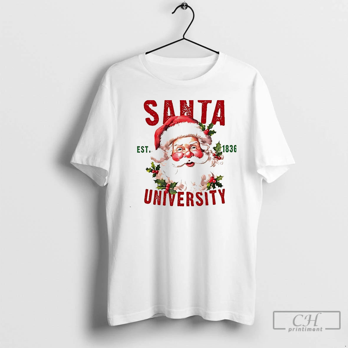 Classic Santa University Est 1836 Christmas College White T Shirts Hoodie, Sweatshirt | InkNestWear.com
