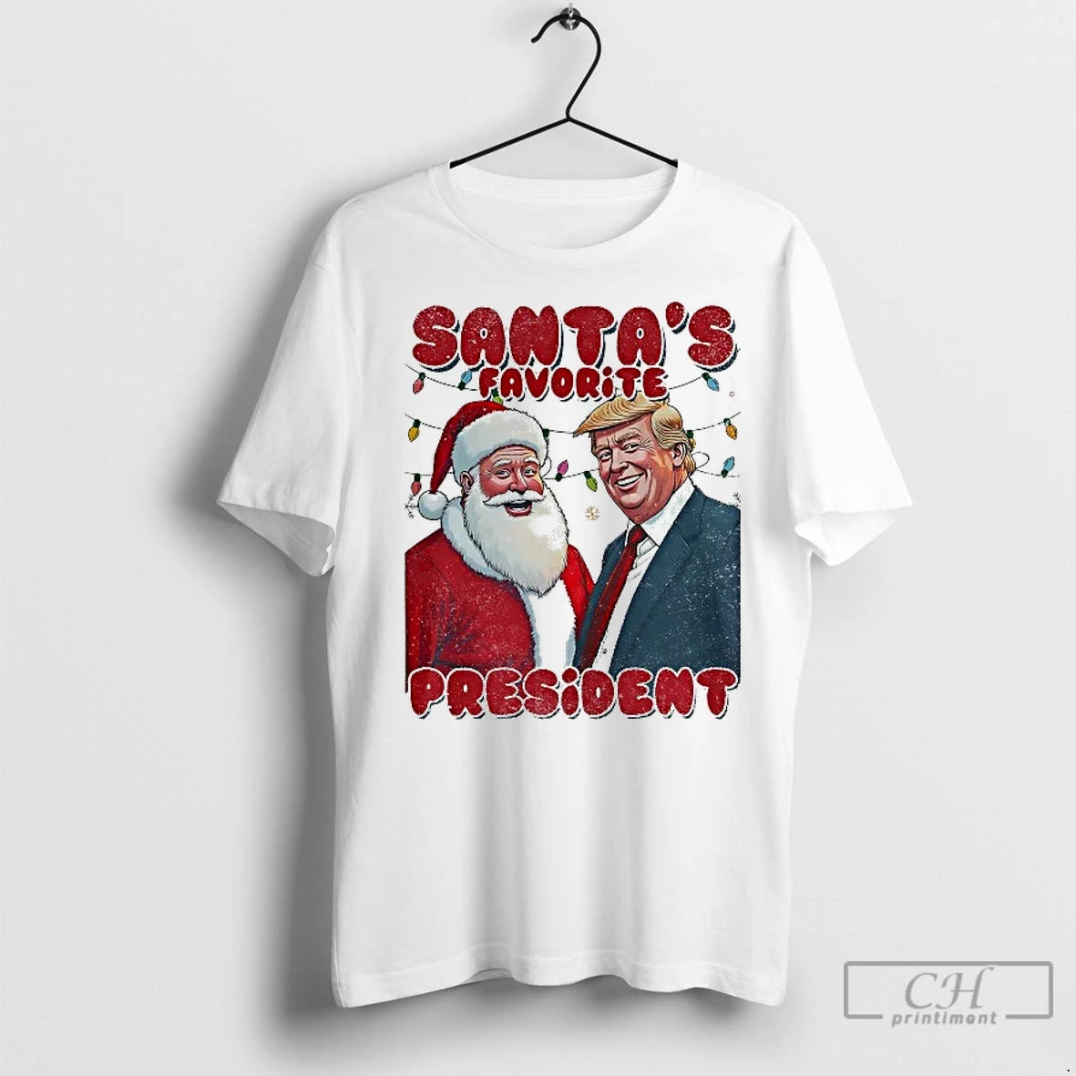 Classic Santas Favorite President Donald Trump Christmas Lights T-Shirts, Hoodie, Sweatshirt | InkNestWear.com