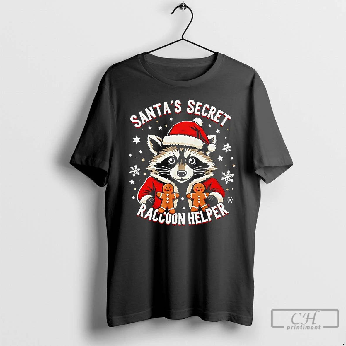 Classic Santas Secret Raccoon Helper Christmas T Shirts Hoodie, Sweatshirt | InkNestWear.com