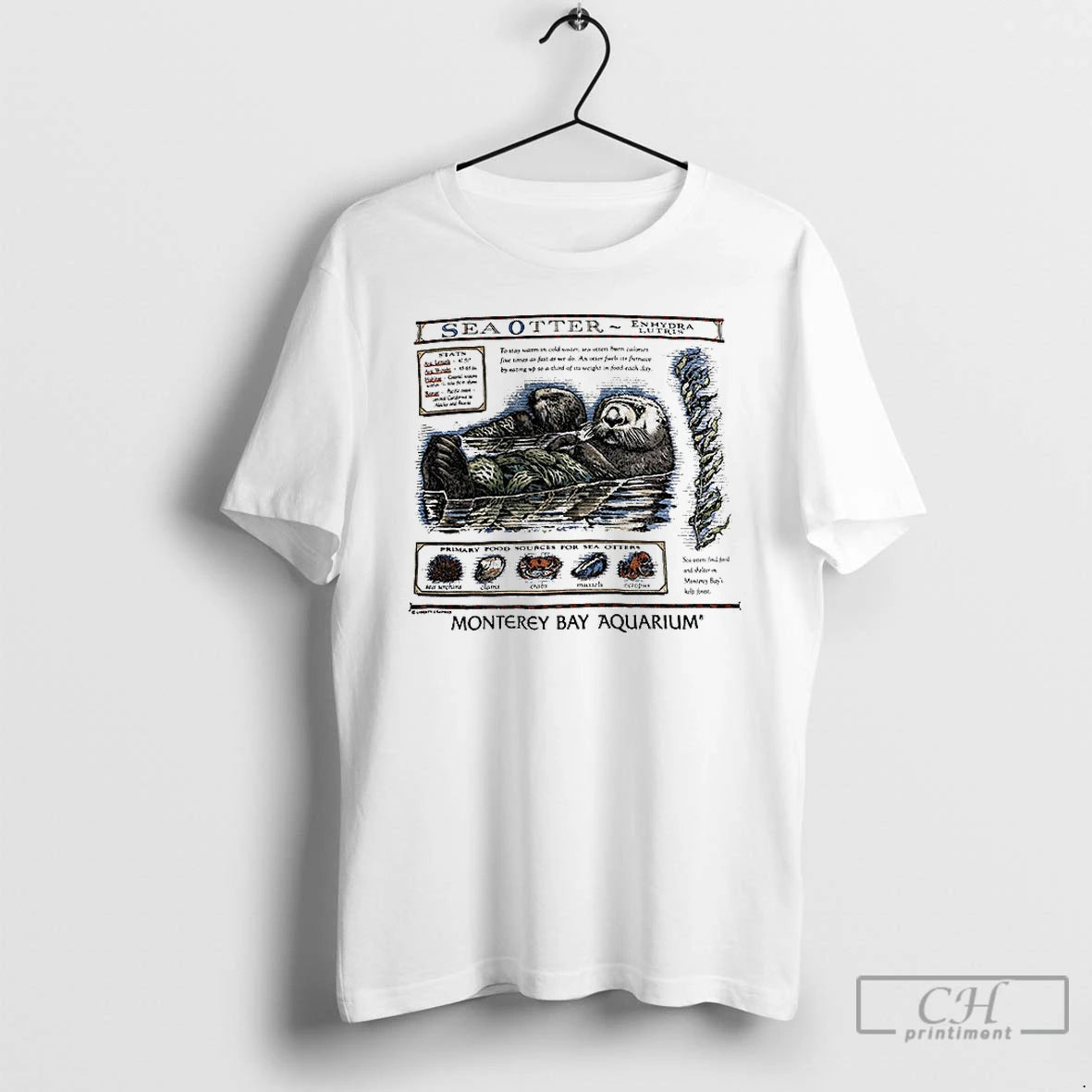 Classic Sea Otter Enhydra Lutris Monterey Bay Aquarium Vintage T-Shirts, Hoodie, Sweatshirt | InkNestWear.com