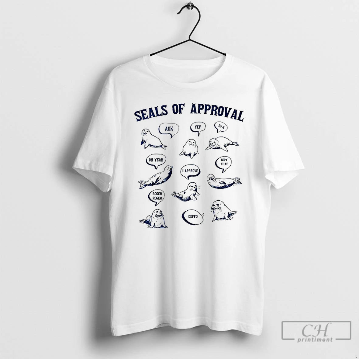 Classic Seals Of Approval Funny Seal Graphic T Shirts Hoodie, Sweatshirt | InkNestWear.com