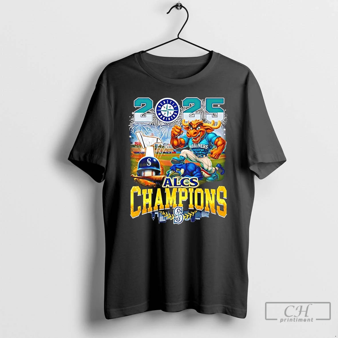 Classic Seattle Mariners Baseball 2025 Alcs Champions Signatures Mascot T Shirts Hoodie, Sweatshirt | InkNestWear.com