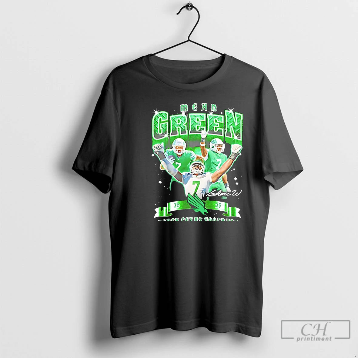 Classic Shane Whitter North Texas Mean Green 2025 Signature Christmas T Shirts Hoodie, Sweatshirt | InkNestWear.com