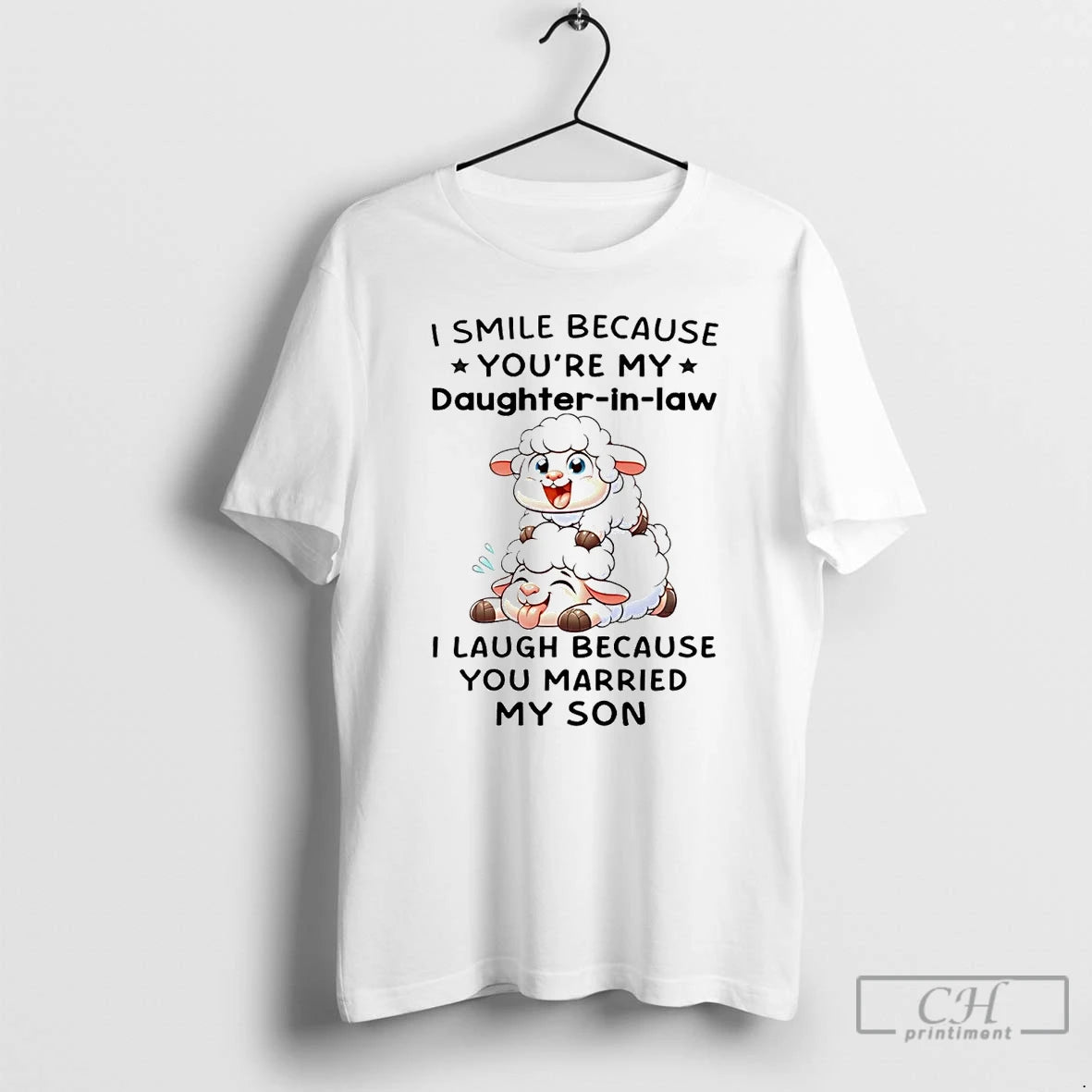 Classic Sheep I Smile Because Youre My Daughter In Law I Laugh T Shirts Hoodie, Sweatshirt | InkNestWear.com