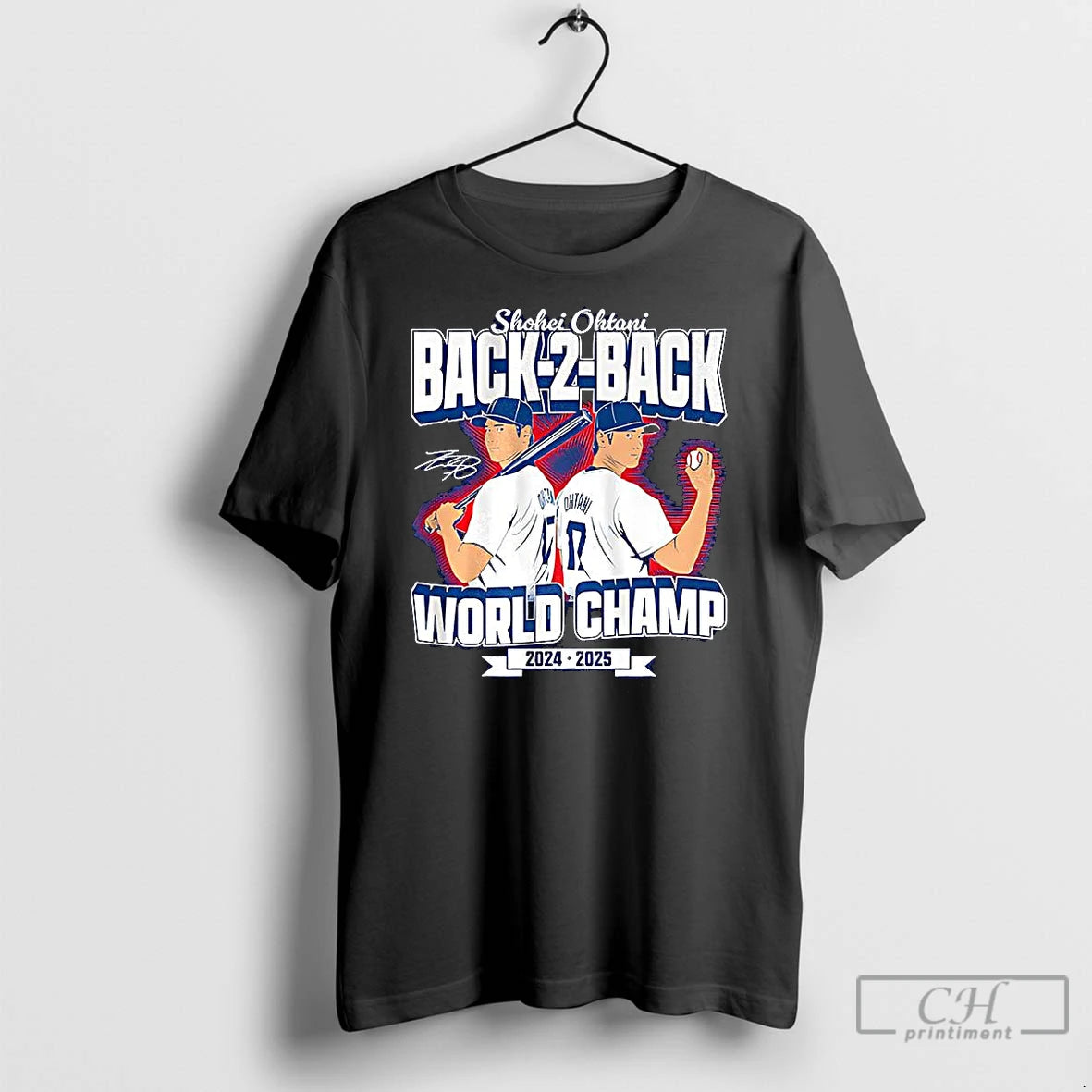 Classic Shohei Ohtani Los Angeles Dodgers Back To Back World Champs 2025 Signature T-Shirts, Hoodie, Sweatshirt