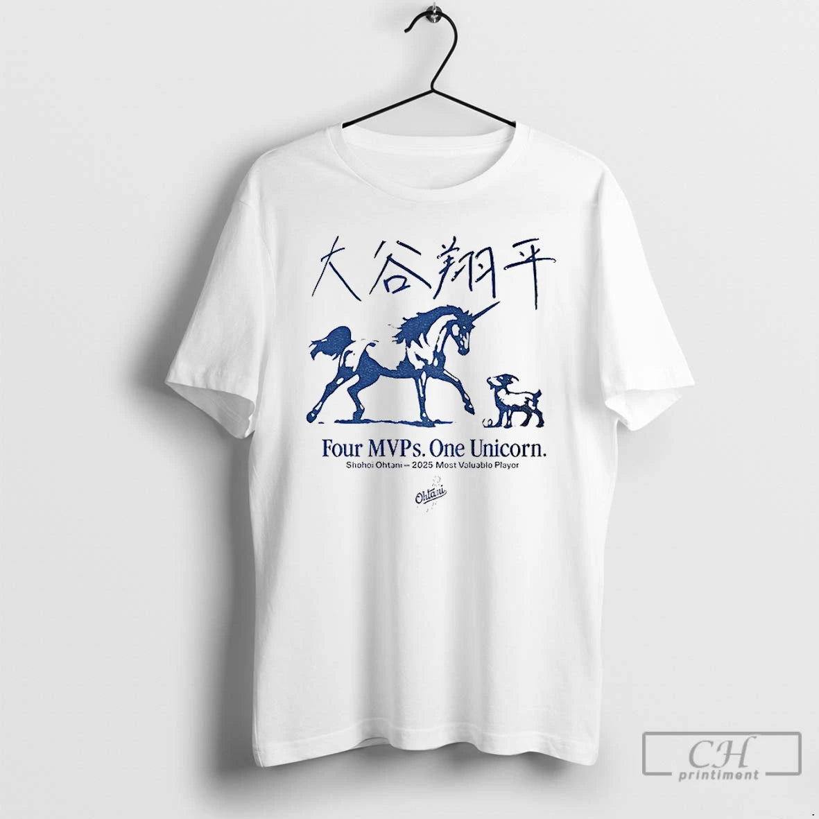 Classic Shohei Ohtani Los Angeles Dodgers Mlb Four Mvps One Unicorn T-Shirts, Hoodie, Sweatshirt | InkNestWear.com