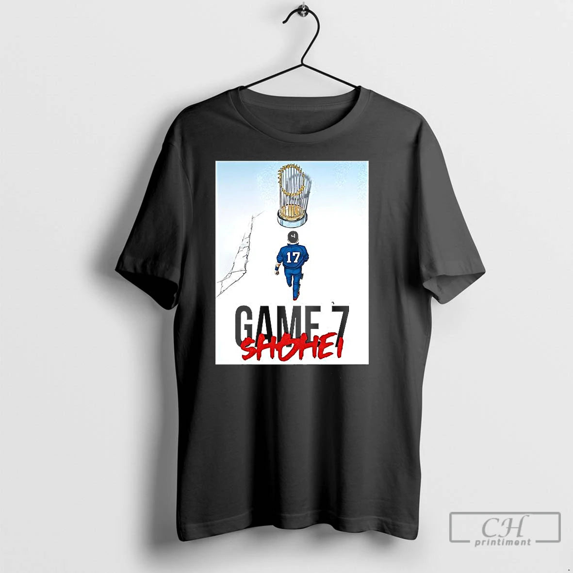 Classic Shohei Ohtani Los Angeles Dodgers Game 7 World Series Trophy T-Shirts, Hoodie, Sweatshirt | InkNestWear.com